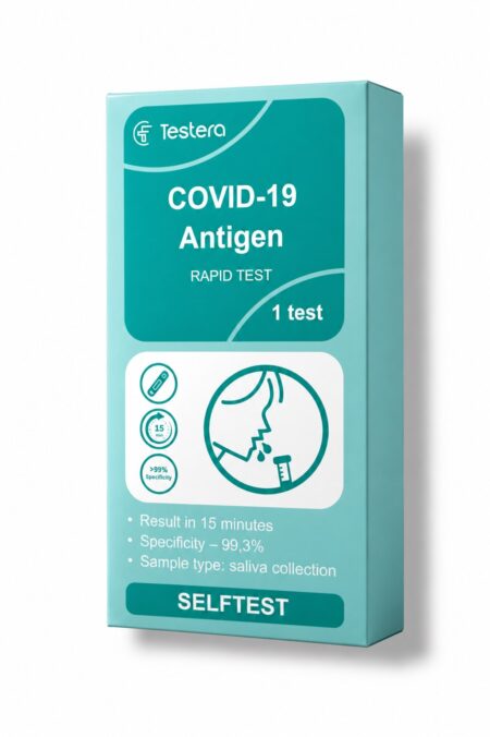 COVID-19 antigeno greitasis testas (seilės)